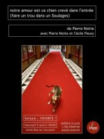 "Notre amour est ce chien crevé dans l'entrée" - 03/04 à 19h30